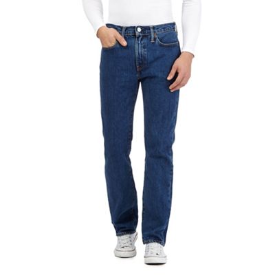 Levi's 514 stonewash blue straight leg jeans